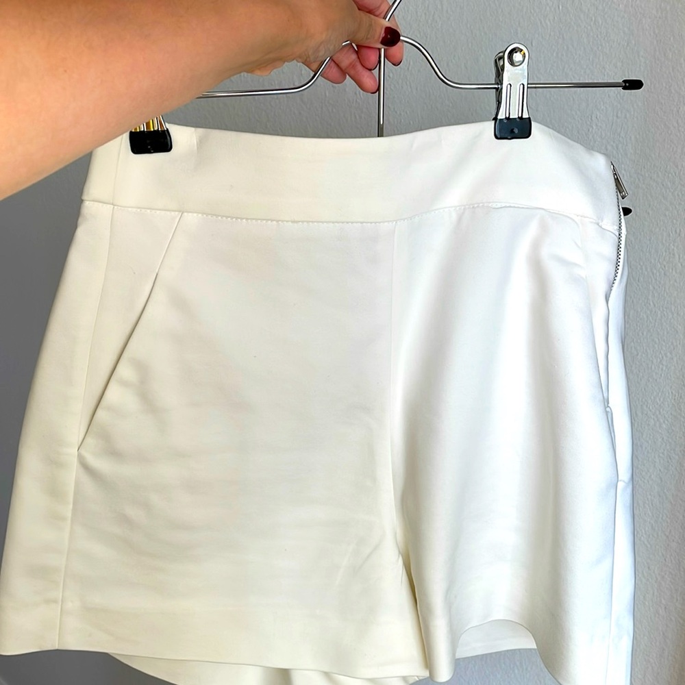 Zara white shorts
